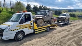 holowanie pojazdów dostawczych