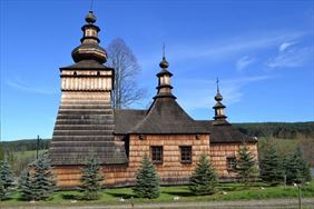 cerkiew. Domki Klimkówka. Klimkówka