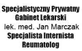Specjalistyczny Prywatny Gabinet Lekarski Internistyczno-Reumatologiczny lek. med. Jan Marczak Internista Specjalista Reumatolog