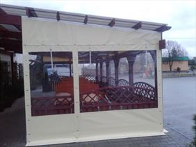 osłona ogródka gastronomicznego