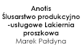Anotis Ślusarstwo produkcyjno-usługowe Lakiernia proszkowa Marek Pałdyna