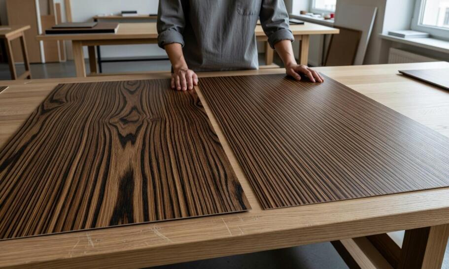 Wenge w seryjnej produkcji mebli: co zmienia wybór między fornirem naturalnym i modyfikowanym