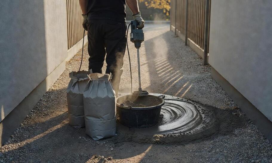 Beton w workach przy drobnych pracach budowlanych i ograniczonym dostępie