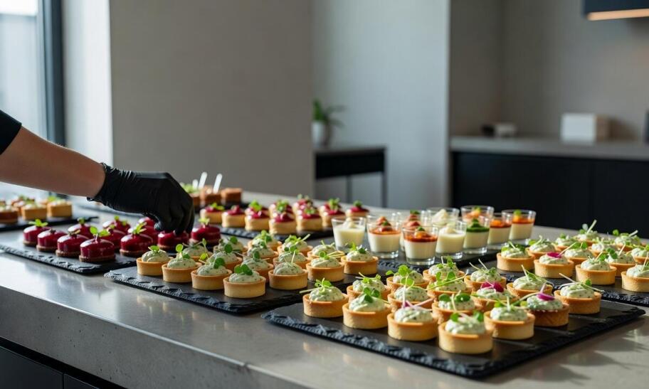 Planowanie zimnego bufetu na imprezy stojące — jak wyliczyć zapotrzebowanie na finger food i mini desery