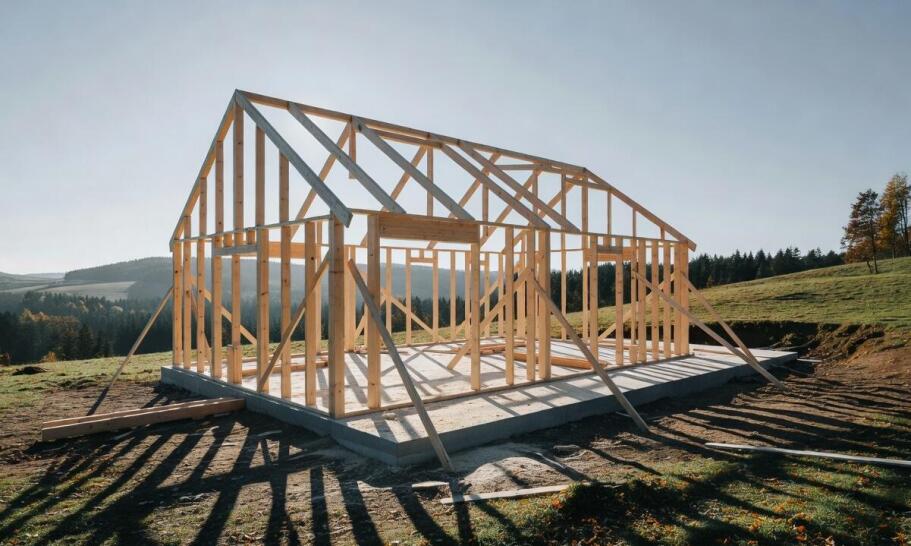 Jak przebiega budowa domu w technologii szkieletowej na Podkarpaciu od projektu do odbioru