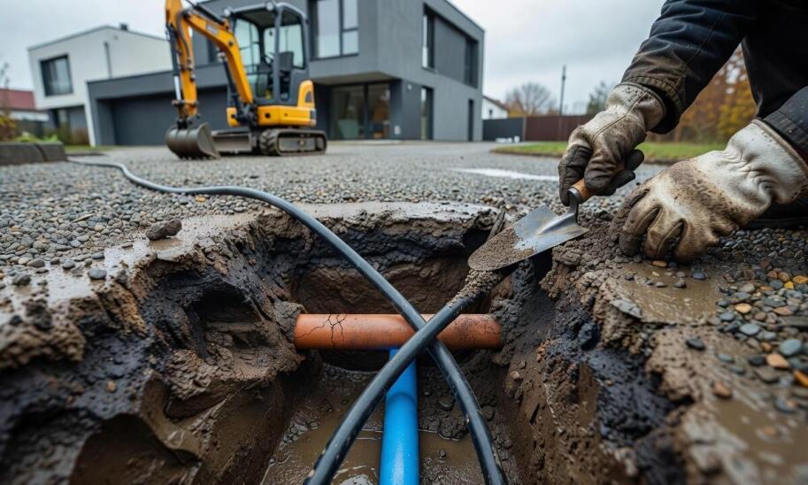 Jak kolizje pod ziemią zmieniają zakres robót ziemnych przy przyłączu wodno-kanalizacyjnym