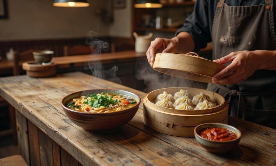 Thupa i momo jako codzienny fundament nepalskiej kuchni w lokalnej restauracji