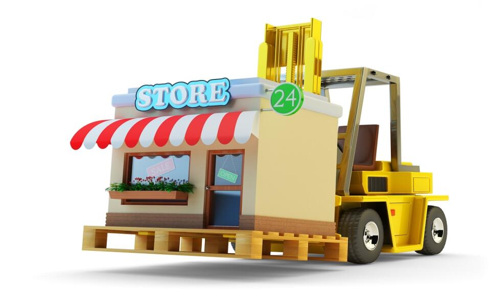 Owijki i wyspy paletowe jako element reklamowy