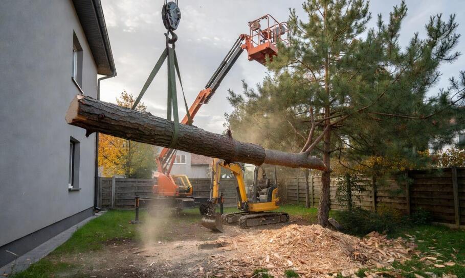 Dlaczego trudny dostęp przy wycince drzew wymaga wsparcia dźwigu, podnośnika i minikoparki