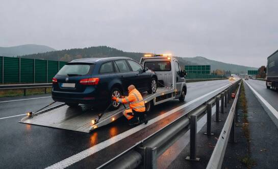 Jak wygląda interwencja pomocy drogowej na S7 w rejonie Kielc od zgłoszenia do transportu