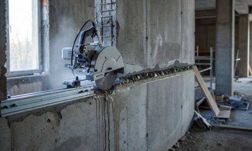 Kontrolowane nacięcia w żelbecie — jak cięcie diamentowe przygotowuje rozbiórkę budynku