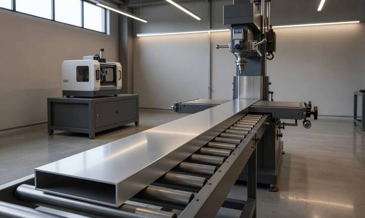 Jak zorganizować przepływ detalu między wiertarko-frezarką, stołem rolkowym i mini CNC