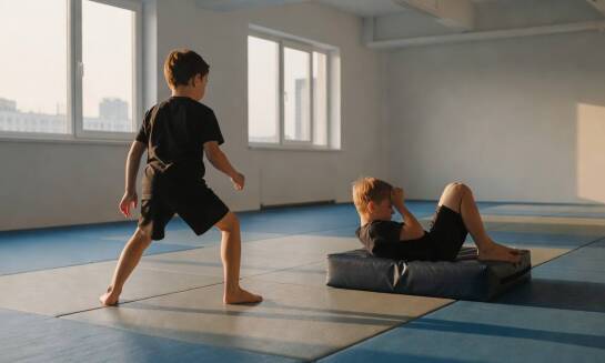 Od gimnastyki do pierwszych chwytów — etapy rozwoju podczas pierwszego roku zajęć MMA dla najmłodszych