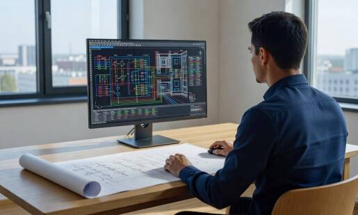 Jak środowisko CAD porządkuje schemat, rzut i opis instalacji elektrycznej