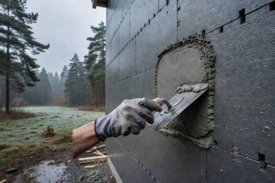 Jak dobrać tynk i ocieplenie, aby chronić ściany przed wilgocią i wiatrem w otoczeniu rolniczo-leśnym