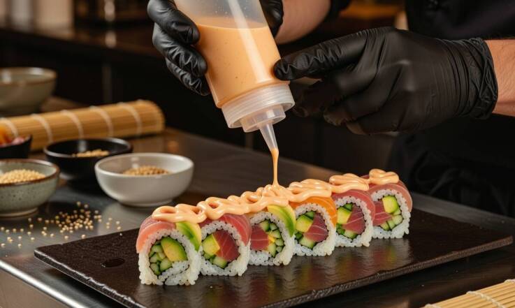 Gotowy pikantny majonez w kuchni HoReCa — powtarzalność i stabilność w menu sushi i owoców morza