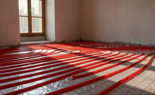 Wpływ gęstości rur i izolacji posadzki na wydajność pompy ciepła w modernizowanym domu