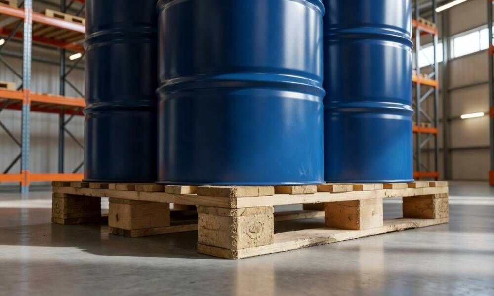 Jak konstrukcja palet do chemii stabilizuje worki, beczki i pojemniki IBC