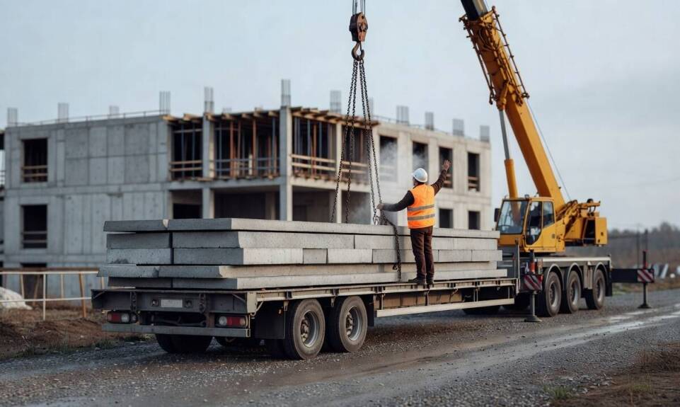 Synchronizacja transportu prefabrykatów z pracą żurawia — jak zapobiegać kosztownym przestojom na budowie