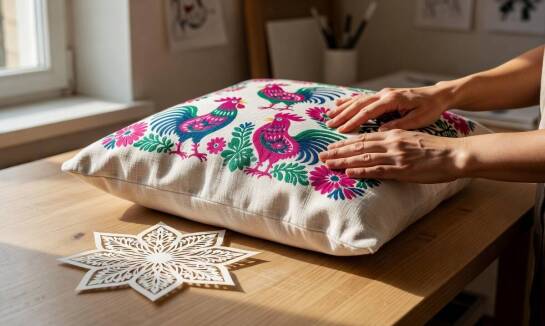 Od papierowej wycinanki do domowych tekstyliów — symbolika łowickich motywów i ich rola we współczesnym designie