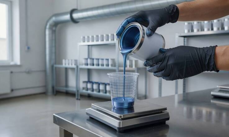 Niewidoczne zagrożenia w lakierni — jak zorganizować strefę mieszania i aplikacji chemii, by uniknąć ryzyka
