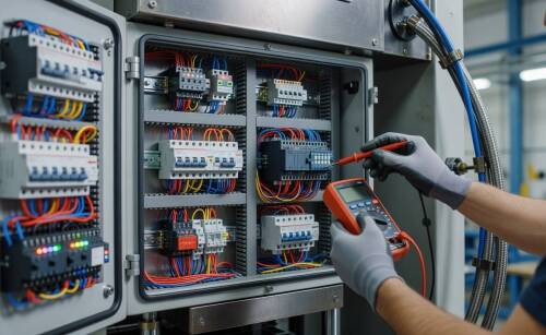Które elementy automatyki sprawdzić po awarii hydrauliki przed ponownym startem maszyny