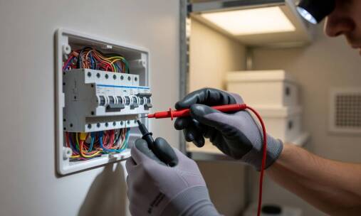 Jak przebiega usuwanie usterki w instalacji elektrycznej od oględzin do pomiarów końcowych