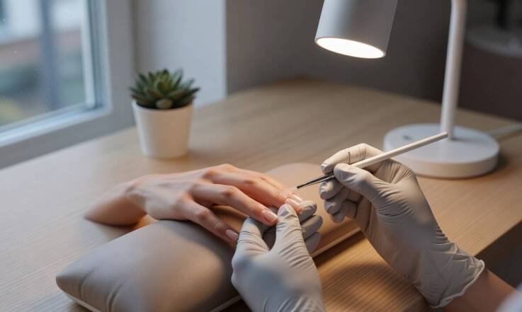 Manicure hybrydowy przy cienkiej, miękkiej lub łamliwej płytce — kiedy ma sens, a kiedy wymaga ostrożności