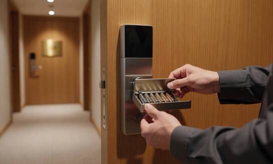 Plan wymiany baterii w elektronicznych zamkach pokojowych offline jako sposób ograniczania awarii