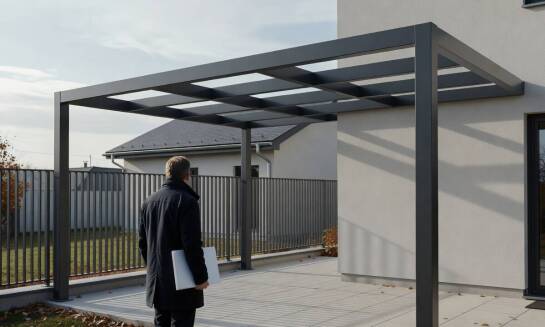 Kiedy pergola przy domu staje się problemem formalnym, a nie tylko ogrodowym