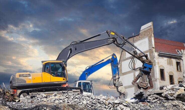 Kompleksowe usługi związane z wyburzeniami budynków z zapewnieniem utylizacji i zagospodarowania materiałów