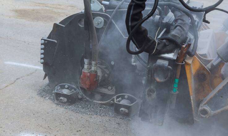 Maszyna mini drogowa jako pomoc przy frezowaniu