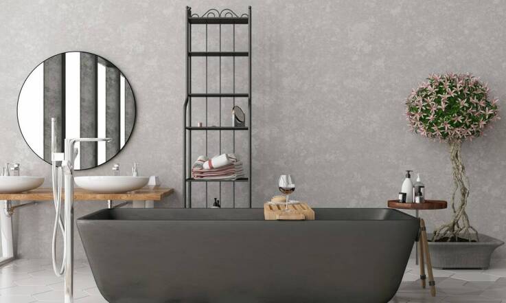 Płytki łazienkowe z efektem metalu - elegancja i nowoczesność we wnętrzach