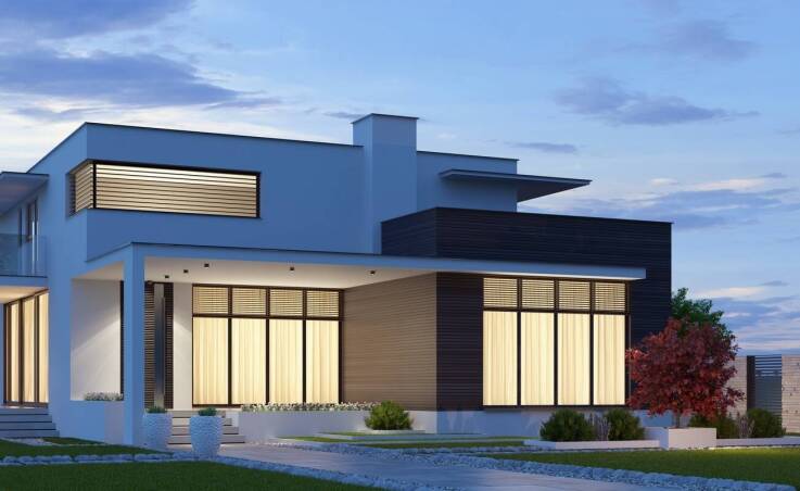 Wpływ listwy LED elewacyjnej na oświetlenie nocne budynków