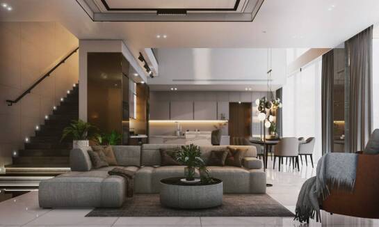 Nowoczesna elegancja: fronty meblowe o wysokim połysku w projekcie kuchni