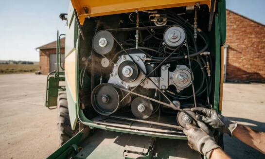 Co sprawdza się w kombajnie John Deere przed żniwami, zanim ruszy w pole
