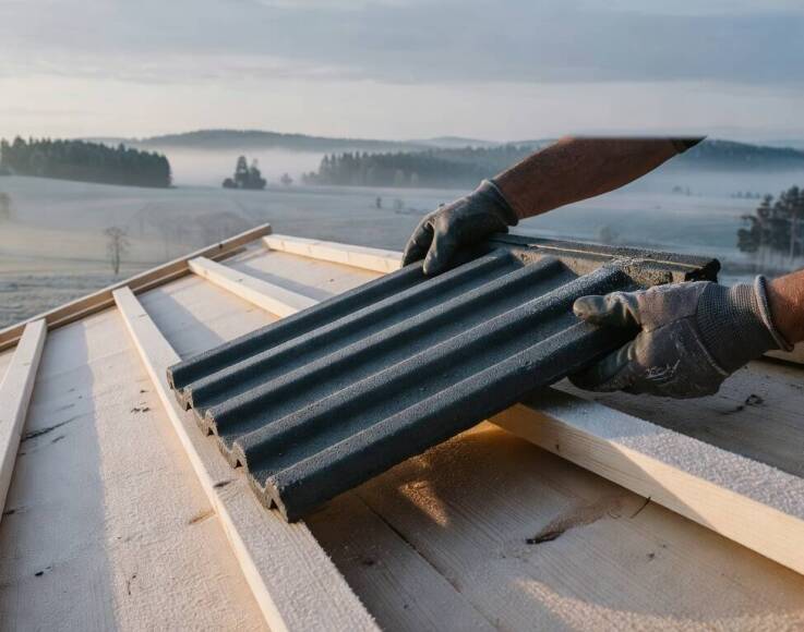 Jak blachodachówka, dachówki ceramiczne i cementowe zachowują się podczas świętokrzyskich zmian pogody