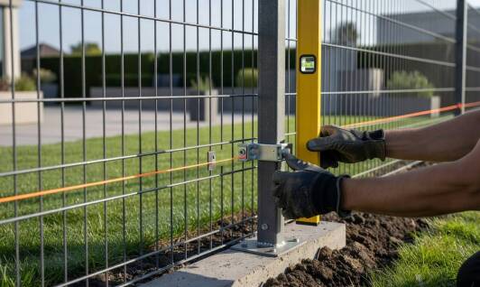 Jak przebiega montaż ogrodzenia panelowego 3D z podmurówką na posesji domowej lub firmowej