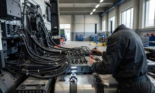 Dlaczego w instalacji elektrycznej ciężarówki jedna awaria potrafi wywołać kilka pozornie niezależnych objawów
