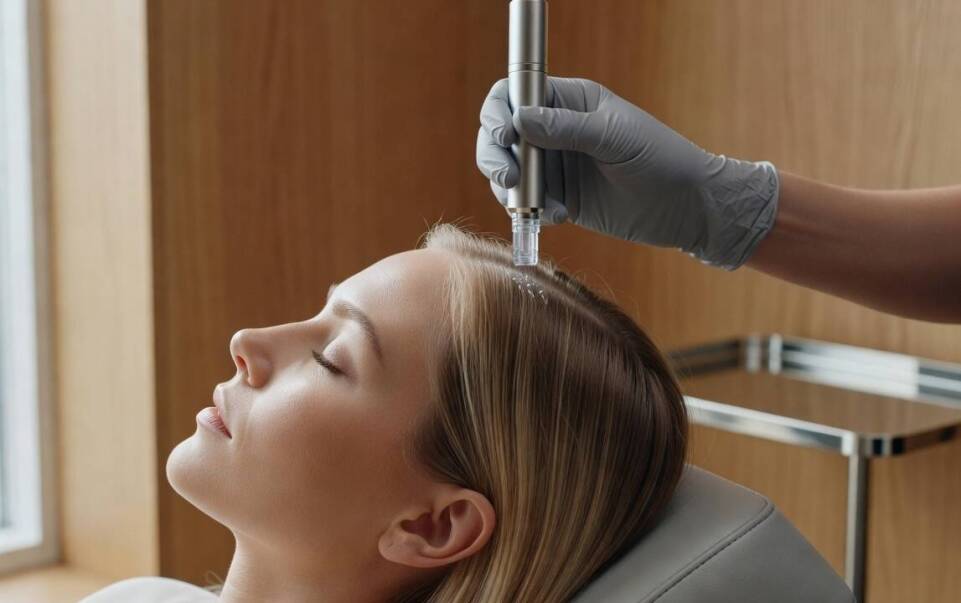 Mezoterapia mikroigłowa — jak mikronakłucia skóry głowy wspierają regenerację cebulek włosowych