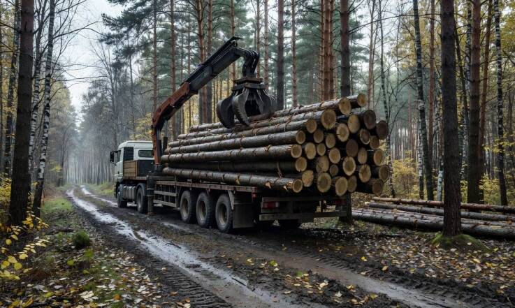 Co trzeba przygotować przed załadunkiem drewna stosowego, dłużycowego i opałowego samochodem z dźwigiem