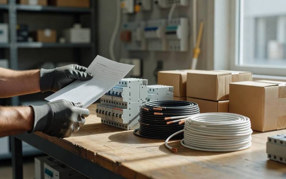Jak przygotować listę materiałów elektrycznych, żeby odbiór z hurtowni nie wymagał poprawek