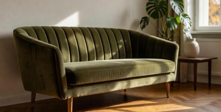 Jak detale chesterfield, art déco i retro zmieniają odbiór sofy we współczesnym salonie