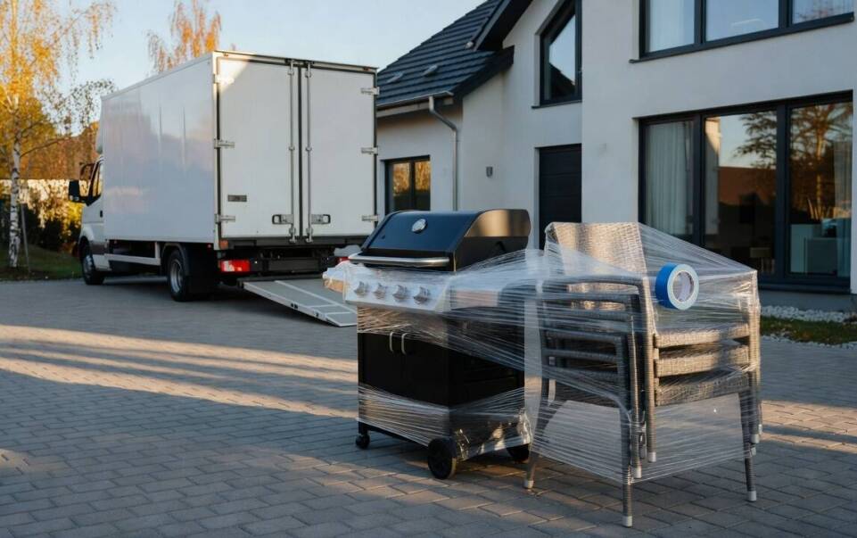 Jak przewieźć trampolinę, grill i meble ogrodowe przy przeprowadzce domu w Warszawie