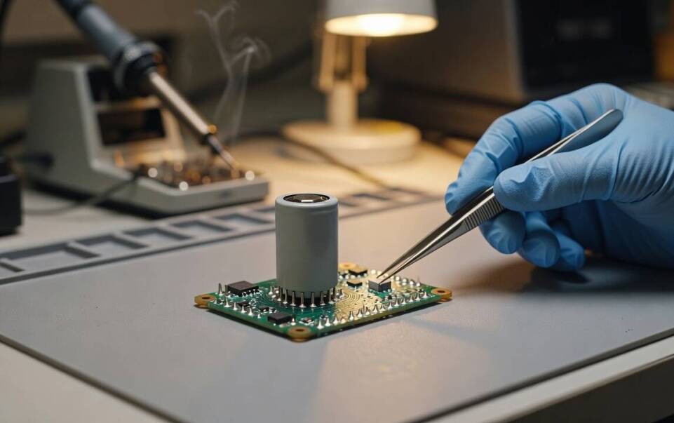 Jak terminacje wyprowadzeń małego ogniwa 1/2AA zmieniają montaż na PCB i serwis OEM