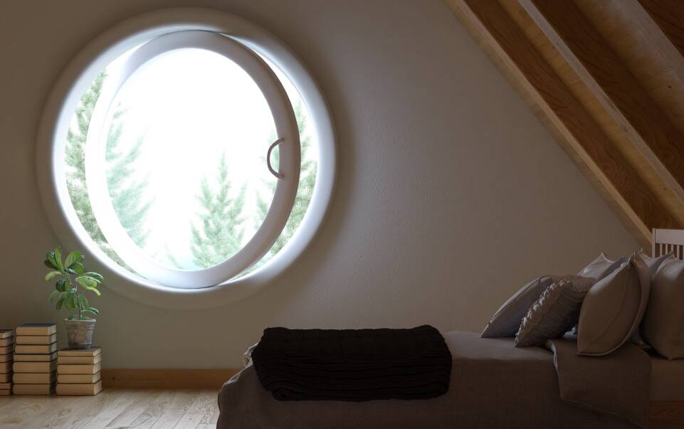 Nietypowe kształty okien w aranżacjach domów i mieszkań