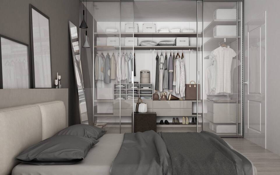 3 propozycje na wykorzystanie szkła w garderobie