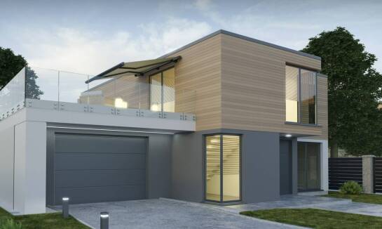 Daszki szklane - eleganckie zabezpieczenie wejścia do budynku