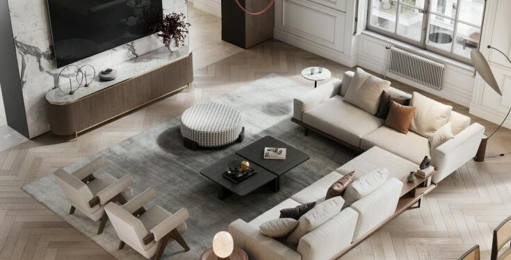 Wpływ szafki RTV glamour na funkcjonalność i styl salonu