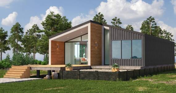 Jakie są wyzwania projektowe związane z domem stodoła 100m2 na nierównej działce?